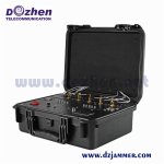 Drone Signal Jammer 350W Waterproof Fan Cooled Rack Enclosure With Casters Durable