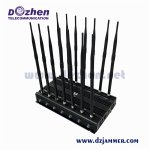 16 Antennas Powerful GSM 3G 4GLTE 4GWimax Phone Blocker & WiFi UHF VHF GPS Lojack Remote Control All Phone Bands Signal jammer