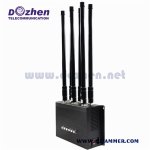 High Power 6 Bands Adjustable  GPS 5G All Cell Phone Signal Jammer