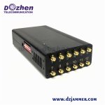 World 12 Bands Full All in One Cell Phone Signal Jammer Blockingcellphone GPS WiFi with Remote Control 12 Watt