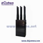 Selectable 6 Watt Portable 6 Antenna 3G Lojack Gpsl1 Gpsl2 Gpsl5 Mobile Phone Signal Jammer