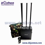 5 Bands Military Waterproof High Power 90 Watt GPS WiFi5.8g Drone Signal Backpack Jammer