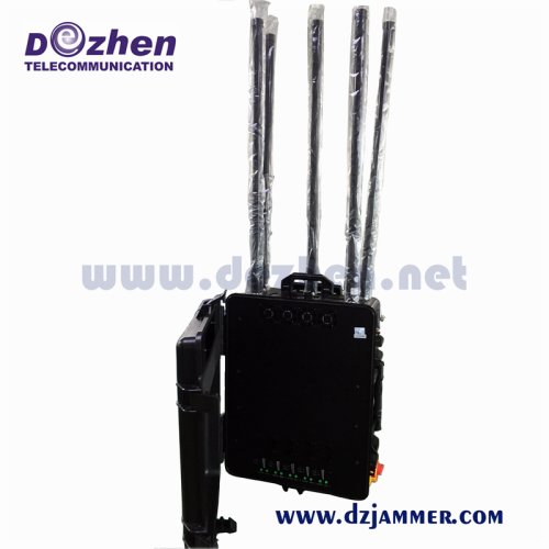 250 Watt Mobile Portable Signal Jammer , Cell Phone Frequency Blocker 1805-1880 MHz