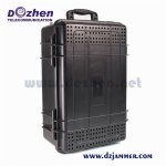 6 Bands 300Watt VHF UHF Portable Signal Jammer Multi Band For Military / VIP Vehicle Convoy Protection