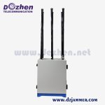 High Power Mobile Jammer Outdoor Waterproof GPS 4G 6 Output Channels 500M Range customized