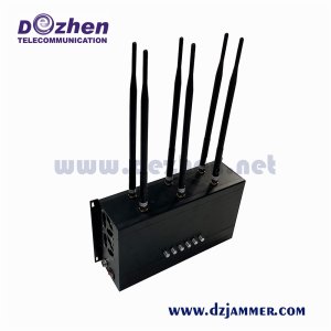 High Power 6 Bands Adjustable Customized Frequency GPS 3G 4G 5g All Cell Phone Signal Jammer
