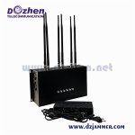 High Power 6 Bands Adjustable Customized Frequency GPS 3G 4G 5g All Cell Phone Signal Jammer