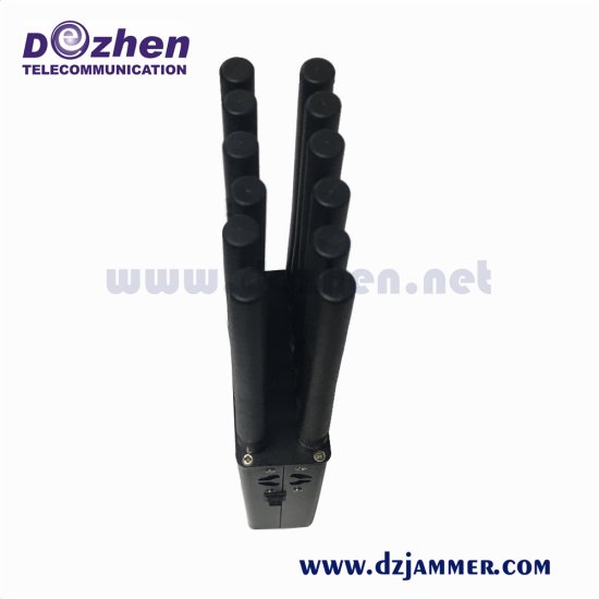 GPS Cell Phone Signal Jammer 12 bands Handheld Portable Jammer 12 Watt - Click Image to Close