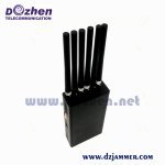 Selectable Portable Handheld 6 Bands 6.0W Signal Jammer Wi-Fi LOJACK 2G 3G GPS