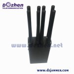 5G 8 Antenna Jammer Handheld 8 Watt Type 3G 4GLTE 4G WIMAX Cell Phone Signal Jammer