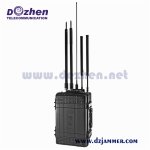 Anti Explosion 5 Bands Portable Signal Jammer 480W High Power Wireless Radio Frequency Jammer