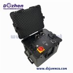 Drone Signal Jammer 350W Waterproof Fan Cooled Rack Enclosure With Casters Durable