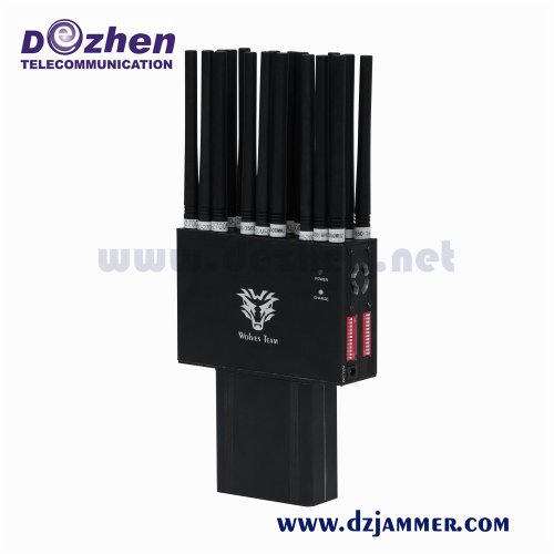 Full Bands Jammer Adjustable 18 Antennas GSM Phone Blocker WiFi 2G 3G 4G 5G GPS 18 Watt