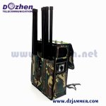 Portable Backpack WiFi2.4g GSM 2g 3G 4G Mobile Network Blocker Satellite 8 bands Signal Jammer