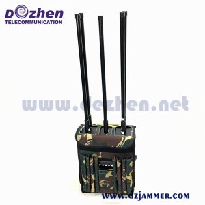 Cellular 3G 4G GSM CDMA Cell phone WiFi GPS Signal jammer 5 bands Portable Backpack Built-in Battery