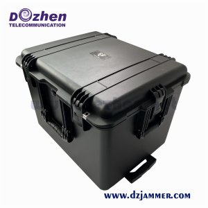 Military Waterproof Outdoor 6 bands 600W High Power WiFi GPS RF Signal Drone Jammer up to 1500m