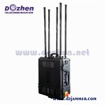 Anti Explosion 5 Bands Portable Signal Jammer 480W High Power Wireless Radio Frequency Jammer