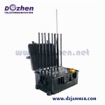 14-Antennas Cell Phone Jammer GPS WiFi Lojack Signal Jammer 300 Watt