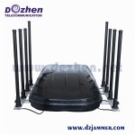 1000 Meters 8 Bands 590W Vehicle Wireless Signal Jammer