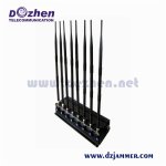  High Power GSM 3G 4G 5G Cell Phone Jammer 8 bands UHF VHF WiFi Jammer