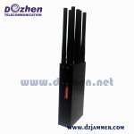 Handheld 8 Bands 8.0W Signal Jammer, Wi-Fi Lojack 3G 4G GPS JAMMER