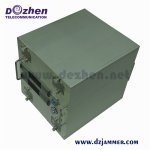 Waterproof All frequency Cellphone/GPS/Lojack/VHF/Ufh/5g Signal Jammer with 13 Bands up to 1000 meters