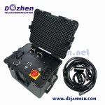 Drone Signal Jammer 350W Waterproof Fan Cooled Rack Enclosure With Casters Durable