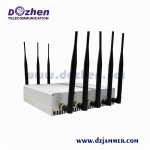 8 Bands Adjustable Powerful Multi-functional 3G 4G Phone Blocker & RF Jammer (315/433/868MHz) 