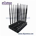 16 Antennas Powerful GSM 3G 4GLTE 4GWimax Phone Blocker & WiFi UHF VHF GPS Lojack Remote Control All Phone Bands Signal jammer