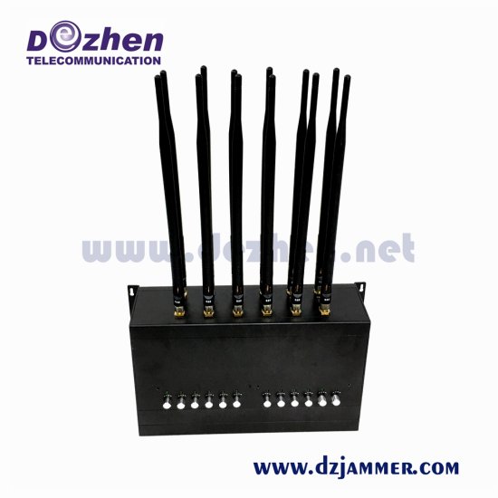 12 Band Jammer 4G 5G Cell Phone Signal WIFI GPS Jammer - Click Image to Close