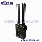 VIP Protection Security High Power Signal Jammer GPS WIFI Cell Phone Signal 4 bands Omnidirectional antenna Backpack JammerJammer