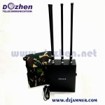 Cellular 3G 4G GSM CDMA Cell phone WiFi GPS Signal jammer 5 bands Portable Backpack Built-in Battery