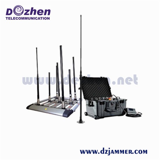 3G 4G 5G Drone Signal Jammer Prison Uav Blocker Cellphone Wi-Fi 2.4G Bluetooth - Click Image to Close