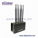 6 Bands 30W All Remote Controls Jammer & RF Desktop Indoor signal Jammer