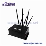 Cell Phone 3G 4G signal Jammer Adjustable High Power 6 Antenna