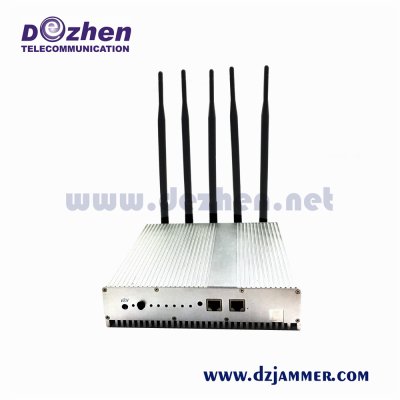 5 Antenna Cell Phone Signal Jammer 20 Wattage With Outer Detacha