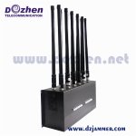  Jamming Rang 50m High Power Indoor GSM 3G 4G 5g Phone Jammer 10 BANDS WiFi GPS Lojack UHF VHF Signal Jammer