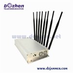 High Power 8 Antennas 4G 5G Mobile phone WiFi Signal Jammer device to jam cell phone signals