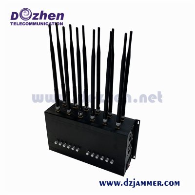 12 Channels 60W High Power Desktop Adjustable Signal Jammer