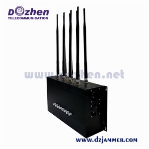 8 Bands 5G Jammer GPS GSM 3G 4G 5G All Cell phone Signal Jammer With Built In Battery