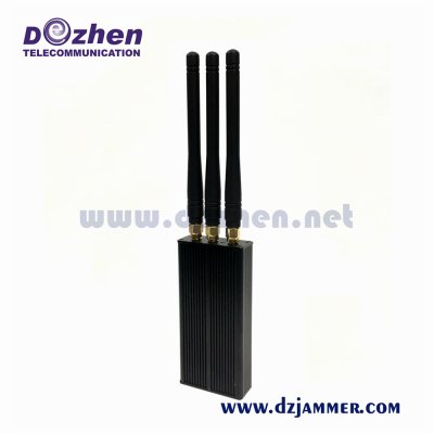 Portable High Power Cell Phone Jammer 3 Bands (CDMA GSM DCS PCS 3G) 3 Watt