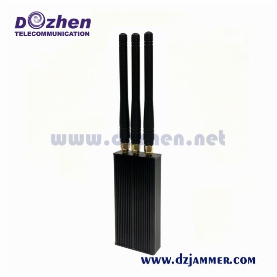 3 Bands 3 Watt CDMA Portable Mobile Signal Jammer Hand Held Cell Phone Jammer - Click Image to Close