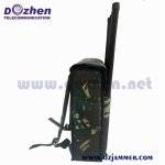 Cell Phone Signal Backpack Jammer 220 Watt 6 Bands omni antenna Manually Switch Control For Police 50-150 Meters