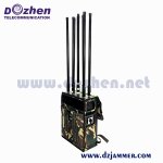 Backpack Portable 8 Antennas GPS WiFi 3G 4glte 4gwimax Mobile Phone Signal Jammer