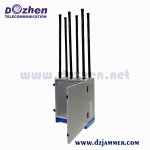 High Power Mobile Jammer Outdoor Waterproof GPS 4G 6 Output Channels 500M Range customized