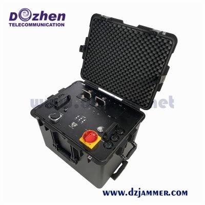 High Power Vehicle Jammer Shockproof WIFI / Cell Phone Multi Band Jammer