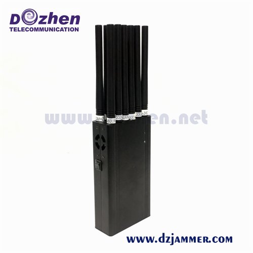 12-band Handheld Jammer 12 Watt GSM DCS Rebolabile 3G 4G WIFI GPS Satellite car remotes 315-433-868 Mhz