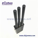 3 Bands 3 Watt CDMA Portable Mobile Signal Jammer Hand Held Cell Phone Jammer