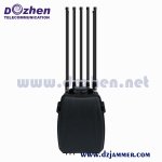 CDMA GSM GPS WIFI 5.8G Military Backpack 5 bands High Power Drone Signal Jammer 110 Watt