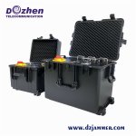 Military Waterproof Outdoor 6 bands 600W High Power WiFi GPS RF Signal Drone Jammer up to 1500m